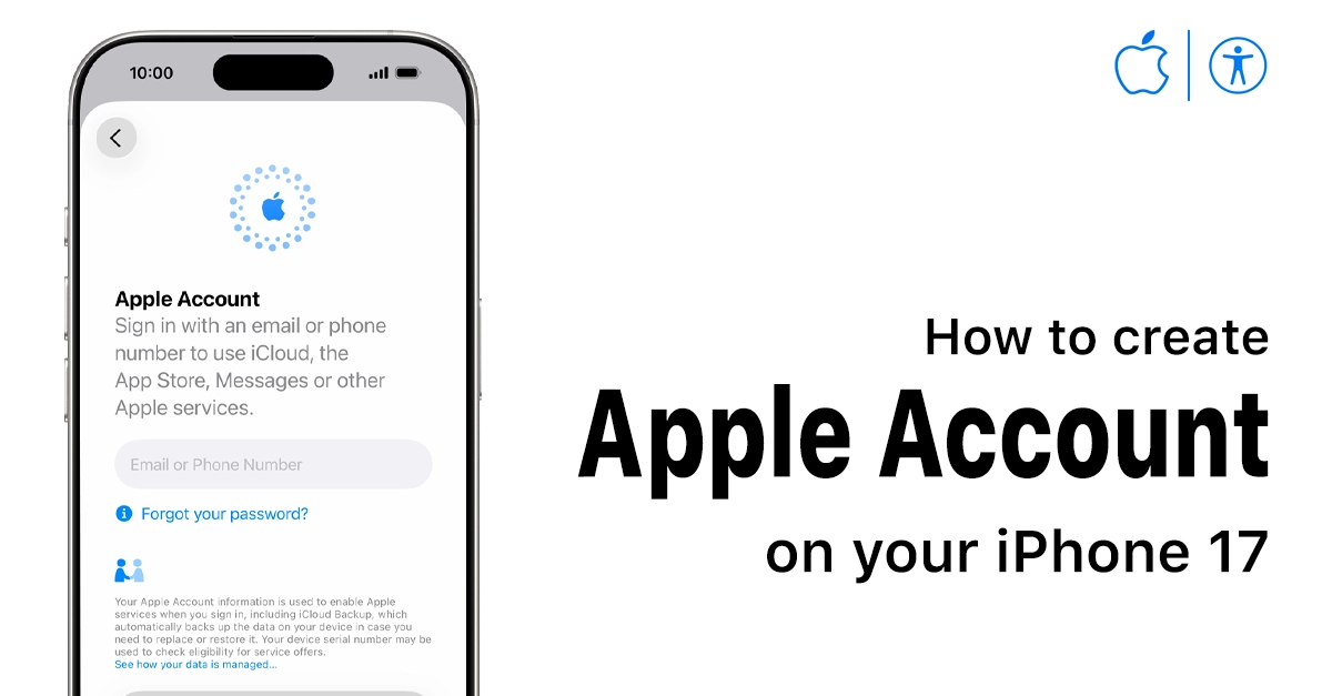create apple account on iphone 17