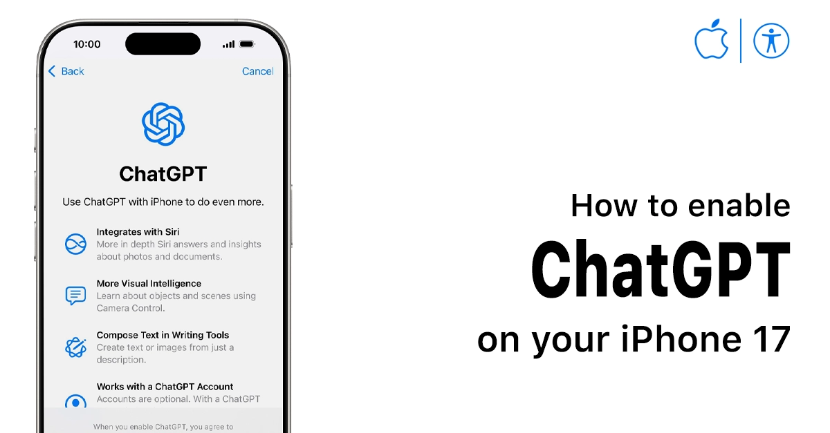 enable chatgpt on iphone 17