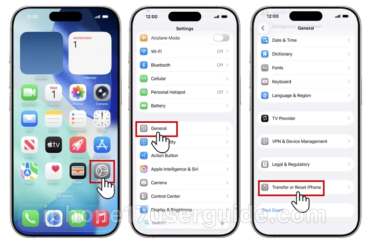 transfer or reset iphone